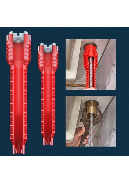 Kırık Tel Extracto 8 In 1/5 In 1 Kanal Anahtarı Lavabo Musluğu Sıhhi Tesisat Araçları Anahtarı 8 In 1 Çok Fonksiyonlu Ingilizce Anahtar Tamir Sıhhi Tesisat Anahtarı Aracı (Yurt Dışından)