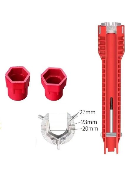 Kırık Tel Extracto 8 In 1/5 In 1 Kanal Anahtarı Lavabo Musluğu Sıhhi Tesisat Araçları Anahtarı 8 In 1 Çok Fonksiyonlu Ingilizce Anahtar Tamir Sıhhi Tesisat Anahtarı Aracı (Yurt Dışından)