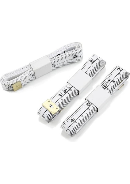 Beyaz Mezura Vücut Ölçüm Cetveli Dikiş Terzi Yumuşak Düz Cetvel Santimetre Inç Ölçekli Ölçüm Ölçüm Bandı 150 Cm/60 Inç (Yurt Dışından) modelleri