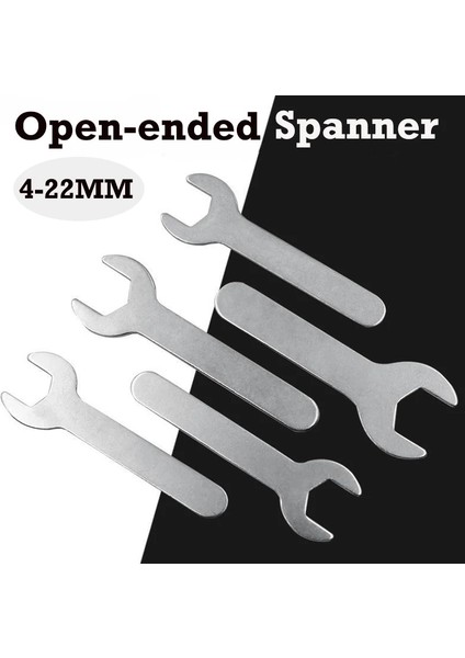 22MM Açık 1 Adet Tek Kafa Open-End Anahtarı 4-22MM Altıgen Mini Anahtarı Çok Amaçlı Bakım Araçları Banyo Tutucu El Tamir Araçları (Yurt Dışından)