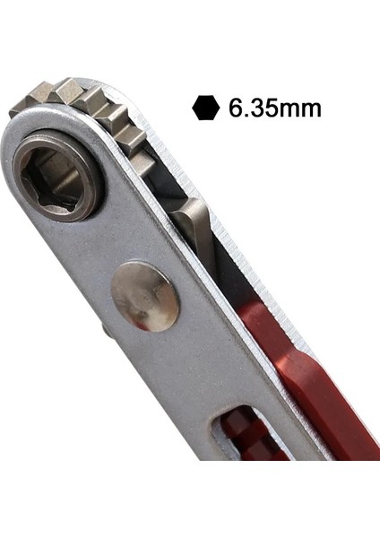 B Mini Cırcır Anahtarı Tornavida 1/4 Inç Sürücü Soket Altıgen Tornavida Bit Çift Sürücü Kafa Cırcır Anahtarı Aracı Iki Kafalı (Yurt Dışından) indirimleri