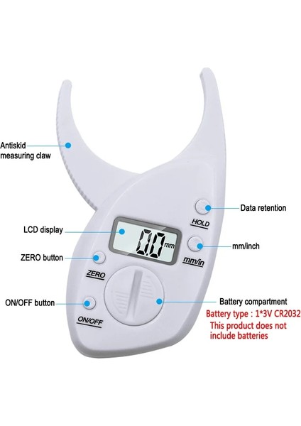 Sebum Kaliper Kırmızı Taşınabilir Dijital Yağ Ölçer Yağ Klip Yağ Ölçer Sebum Forseps Sebum Ölçer Sebum Kaliper Inç Bel Ölçüsü (Yurt Dışından) fırsatları