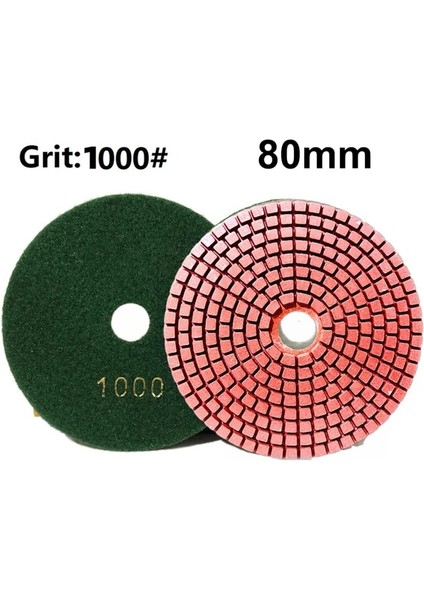 1000 3 Inç 80MM Kuru/ıslak Elmas Parlatma Pedleri Araba Far Tamir Ahşap Cam Taş Zımpara Matkap Öğütücü Döner Aletler (Yurt Dışından)