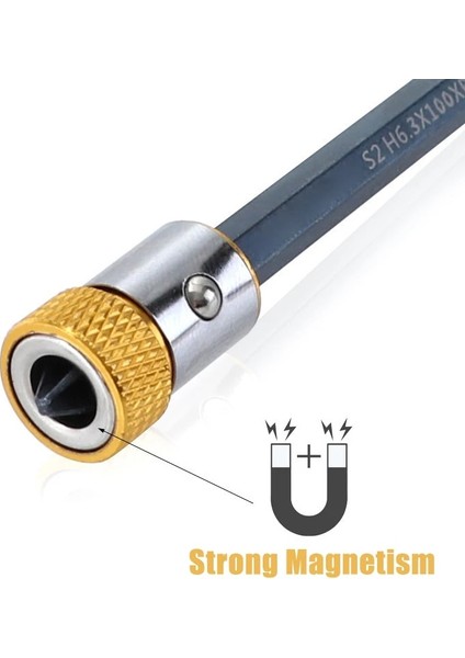 3 Adet Mavi 3 Adet/takım Manyetik Bit Tutucu Alaşım Elektrikli Manyetik Halka Tornavida Bit Kafa Kaymaz Güçlü Mıknatıs Halkası Phillip Bit (Yurt Dışından) fiyatları