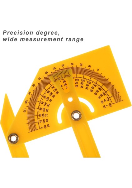 180 Derece Açı Cetvel Gonyometresi Plastik Iletki Ağaç Işleme Ölçer Araçları (Yurt Dışından)