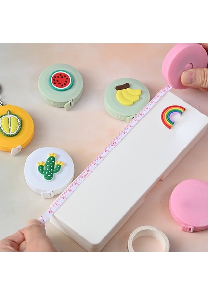 Stil 9 150 cm Karikatür Mini Küçük Mezura Çok Fonksiyonlu Yuvarlak Taşınabilir Mezura Ölçümü Büstü Bel Bel Yumuşak Cetvel (Yurt Dışından) fiyatları