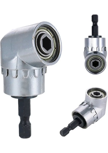 Gümüş 1/4 Hex Tornavida Bit Tutucu 105 Derece Açı Tornavida Soket Adaptör Uçları Matkap Toplu Kafa Güç Aracı Aksesuarları (Yurt Dışından) fırsatları