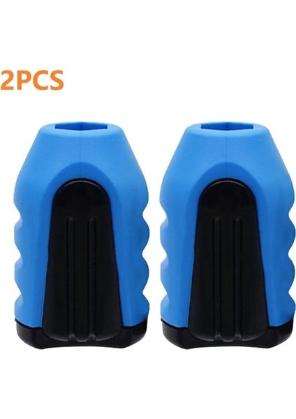 2 Adet Mavi 3/2 Adet Tornavida Bit Manyetik Halka 1/4 ''şap Tornavida Plastik 2in1 Güçlü Magnetizer Demagnetizer Elektrikli Vida Ucu (Yurt Dışından)