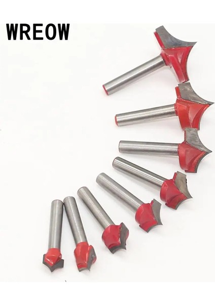 12MM 6mm Yuvarlak Şekil Ahşap Yönlendirici Bit Karbür Alaşımlı V Oluk Freze Kesici 3D Cnc End Mill Gravür Ucu 8-32MM Çap Ağaç Işleme (Yurt Dışından) fiyatları