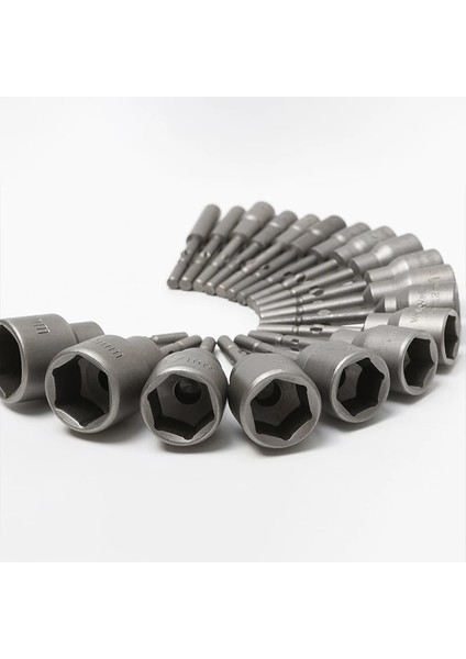6X65X6.35MM 1 Adet 4MM-19MM Darbe Altıgen Soket 6mm Yuvarlak Şaft Vida Somun Sürücü Allen Anahtarı 802 Elektrikli Tornavida Matkap Ucu Adaptör Soketi Kiti (Yurt Dışından)