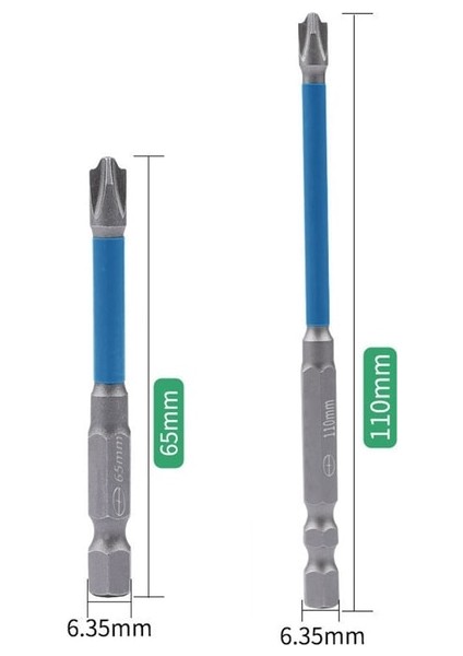 2 Adet Mavi 65MM Manyetik Özel Çapraz Tornavida Ucu Somun Anahtarı Fph1 Fph2 Fph3 Özel Ternevis Soket Anahtarı Elektrikçi Güç Aracı (Yurt Dışından)