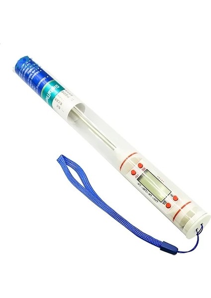 Beyaz TP101 Elektronik Gıda Termometresi Mutfak Yağı Termometre Elektron Probu Sıvı Barbekü Pişirme Dijital Ekran Sıcaklık Kalem Ölçer (Yurt Dışından)