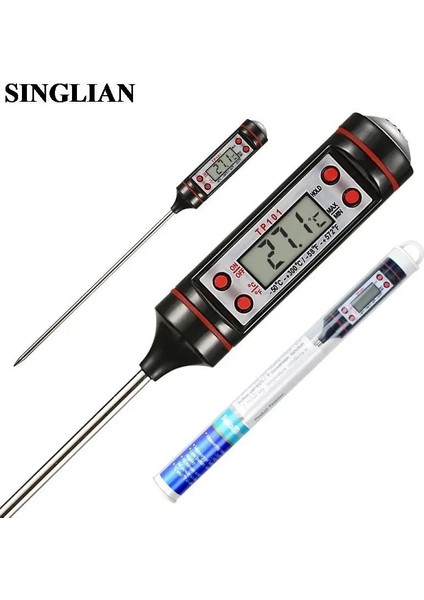 Beyaz TP101 Elektronik Gıda Termometresi Mutfak Yağı Termometre Elektron Probu Sıvı Barbekü Pişirme Dijital Ekran Sıcaklık Kalem Ölçer (Yurt Dışından) fiyatları
