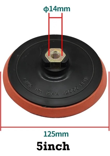 5INCHM10 1 Pc 3 ''4'' 5'' Kendinden Yapışkanlı Parlatma Pedi Zımpara Kağıdı Parlatma Diski Elektrikli Parlatıcı Araçları M10/M14 Adaptör Açılı Taşlamalar (Yurt Dışından)