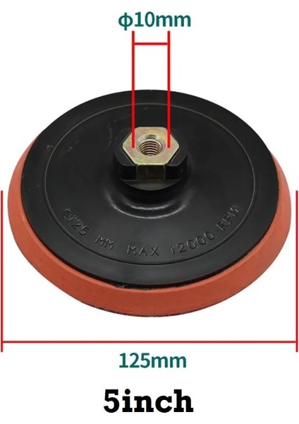 5INCHM10 1 Pc 3 ''4'' 5'' Kendinden Yapışkanlı Parlatma Pedi Zımpara Kağıdı Parlatma Diski Elektrikli Parlatıcı Araçları M10/M14 Adaptör Açılı Taşlamalar (Yurt Dışından)