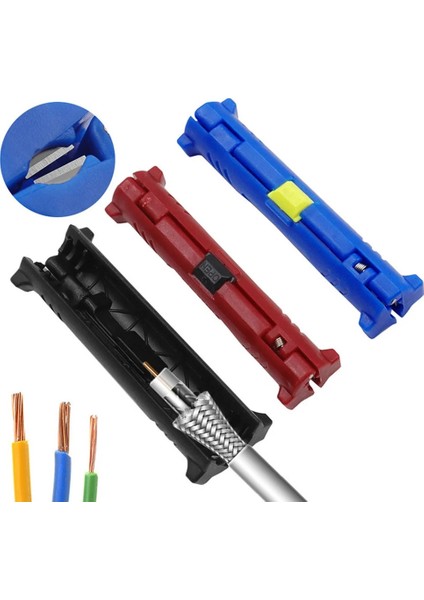 Kırmızı Evrensel Çok Fonksiyonlu Elektrik Teli Striptizci Kalem Tel Kablo Kalem Kesici Döner Koaksiyel Kesici Sıyırma Makinesi Pense Aracı (Yurt Dışından) fiyatları