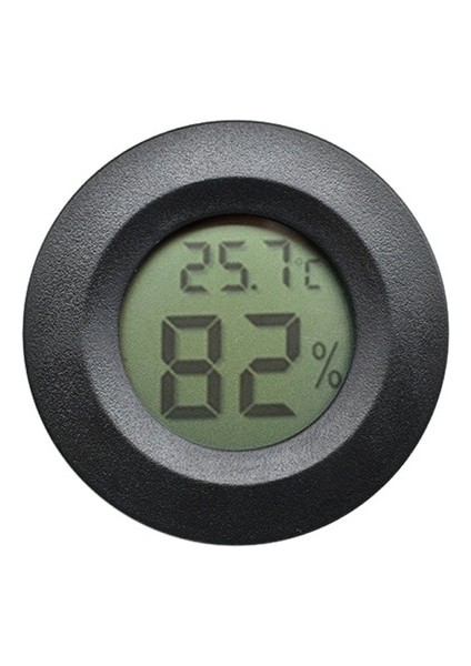 Siyah 2 In1 Dijital Termometre Higrometre Mini LCD Dijital Sıcaklık Nem Ölçer Dedektörü Thermograph Kapalı Oda Enstrüman (Yurt Dışından)