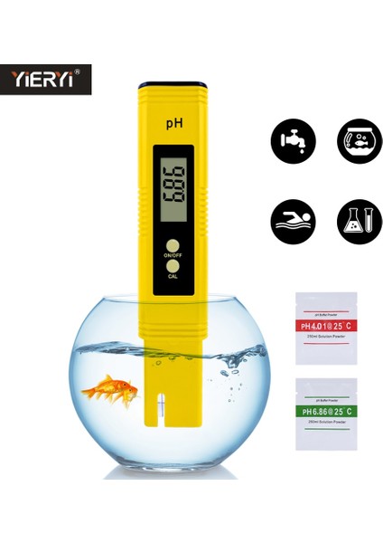Hiçbir Kutu Dijital Ph Ölçer 0.00 ~ 14.00 Su Kalitesi Asitlik Test Cihazı Kalem Akvaryum Havuz Gıda Için Yüksek Doğruluk Monitör Otomatik Kalibrasyon (Yurt Dışından) fiyatları