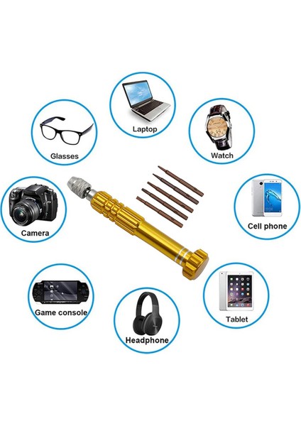 Yeşil 5 In 1 Tornavida Uçları Saat Onarım Tornavida Kolu Telefon Ekran Gözlük Saat Onarım Aracı Vidalar Sökücü El Aleti Kiti (Yurt Dışından) indirimleri