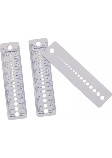 1 Adet Örgü Aracı Iğne Ölçer Inç Dikiş Cetveli 2-10MM Boyutu Ölçme Aksesuarları (Yurt Dışından)