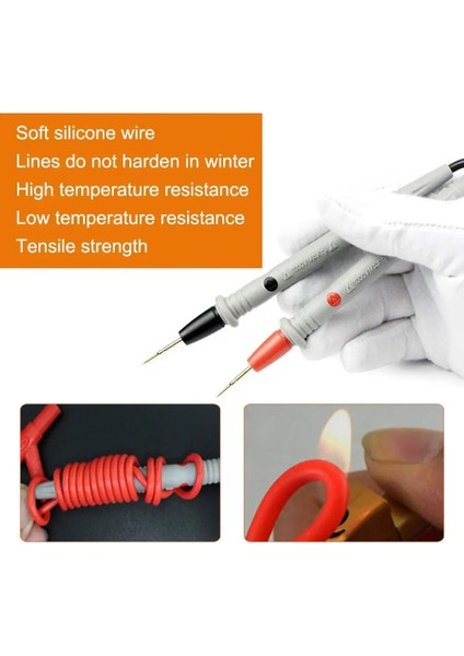 1000V 10A 20A 1000V Multimetre Probu Test Iğnesi Pimi Dijital Çok Metre Kurşun Tel Kalem Kablo Kiti Çok Metre Voltmetre Test Cihazı Kiti (Yurt Dışından) indirimleri