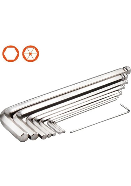 2.5mm 1 Adet L Şeklı Allen Büyük Uçlu Uzun Kol Altıgen Anahtar Anahtarı Metrik Alen Anahtar 1.5~24MM (Yurt Dışından)