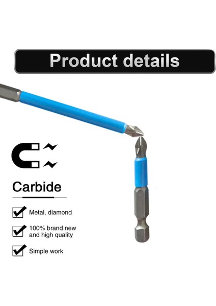 70MM 1 Pc Kaymaz Çapraz Bit Matkap Hex Shank Manyetik Ph2 Uzun Erişimli Elektrikli Tornavida Toplu Kafa Rüzgar Darbeli Sürücü Bit Seti Güç Aracı (Yurt Dışından) indirimleri