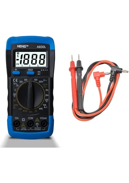 F Ac Dc A830L LCD Dijital Multimetre Dc Gerilim Diyot Frekans Multitester Akım Test Cihazı Buzzer Fonksiyonlu Aydınlık Ekran (Yurt Dışından)