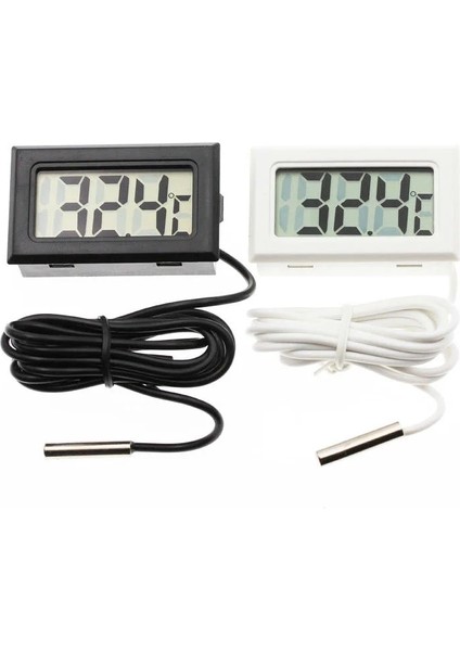 Telli Siyah Mini LCD Dijital Termometre Higrometre Sıcaklık Iç Mekan Uygun Sıcaklık Sensörü Nem Ölçer Ölçer Aletler Kablo (Yurt Dışından) fırsatları