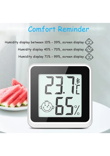 Bluetooth Yok Beyaz Temea Bluetooth Uyumlu Mini Termometre LCD Dijital Sıcaklık Sensörü Nem Ölçer Kapalı Higrometre Ölçü Ölçer (Yurt Dışından) modelleri