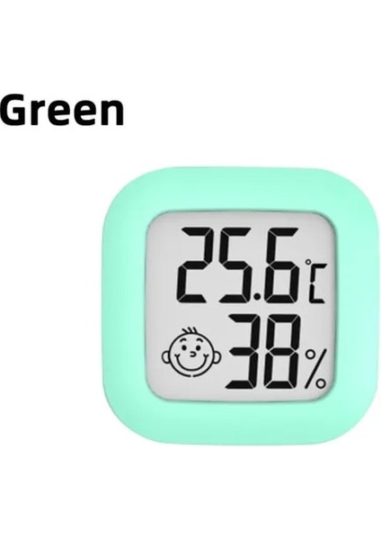 Yeşil Mini LCD Dijital Termometre Higrometre Kapalı Oda Elektronik Sıcaklık Nem Ölçer Sensörü Ölçer Ev Için Hava Istasyonu (Yurt Dışından)