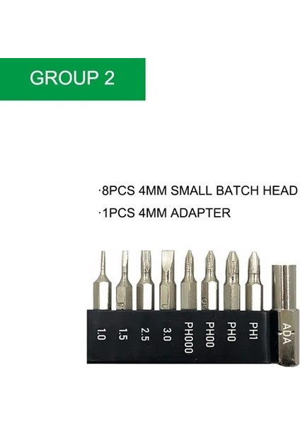 PHA-011-8 4mm Adaptör 5 ~ 9 Adet Oluklu Phillips Cr-V Hassas Uç Seti Tornavida Tamir Cep Telefonu Kamera Bilgisayar Bit PH000-1 Sl1-3 (Yurt Dışından)
