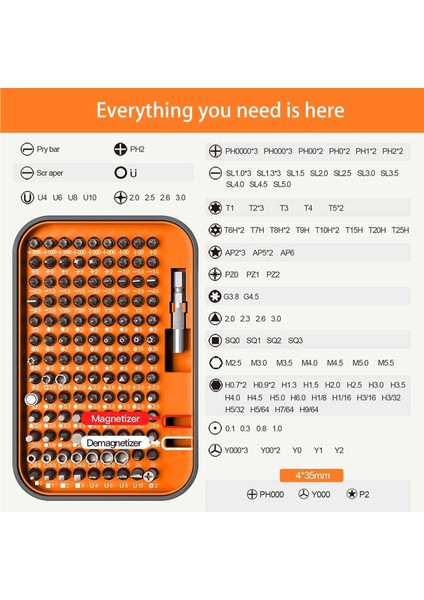 25 In1 Tornavida Seti 130 In 1 Manyetik Torx Phillips Vida Bit Kiti Elektrikli Sürücü Sökücü Anahtarı Tamir Telefon Pc Araçları (Yurt Dışından) modelleri