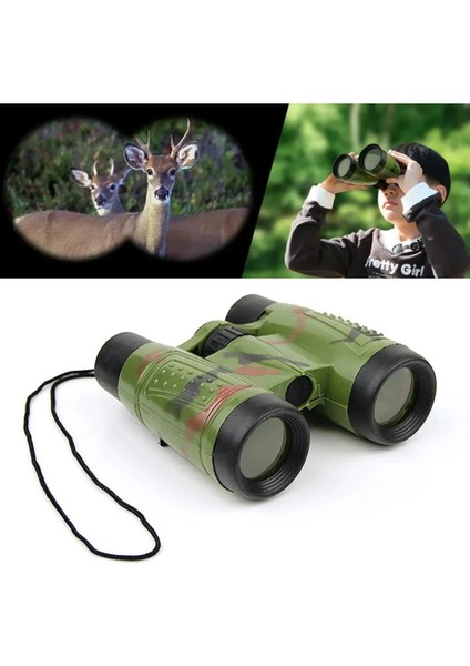 Kırmızı 6X30 Dürbün Çocuk Dürbün Mercek Teleskop Simülasyon Cs Katlanır Açık Avcılık Saha Survival Teleskop Oyuncak (Yurt Dışından)