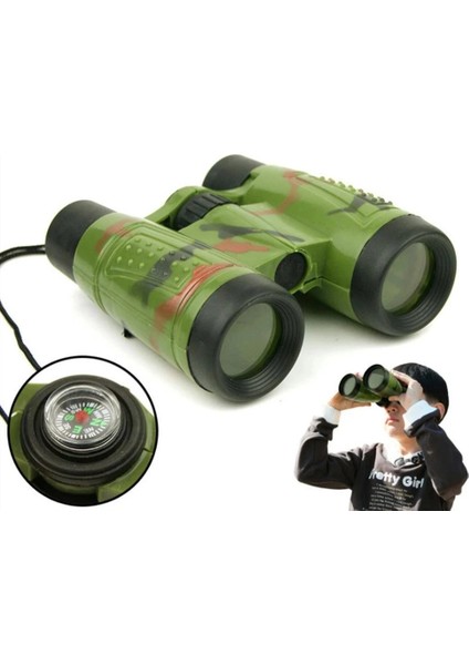 Kırmızı 6X30 Dürbün Çocuk Dürbün Mercek Teleskop Simülasyon Cs Katlanır Açık Avcılık Saha Survival Teleskop Oyuncak (Yurt Dışından)