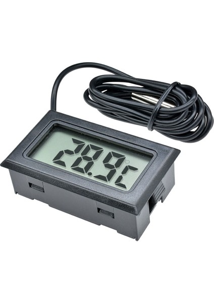 Fy-10 Siyah Prob Buzdolabı Dondurucu Termometre Sensörü Fy-10 Akvaryum Buzdolabı Kitchen Bar Kullanımı Için Mini Dijital LCD Termometre Termograf (Yurt Dışından)