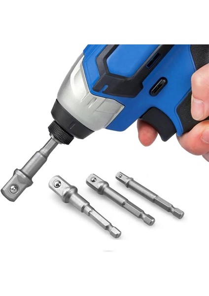 2 Adet 25MM 30MM 2/3/8 Adet Matkap Soket Adaptörü 1/4 ''hex Shank Uzatma Darbeli Sürücü Için 1/2'' 3/8'' 1/2'' Kare Kafa Matkap Adaptörü Hex'e (Yurt Dışından) fırsatları