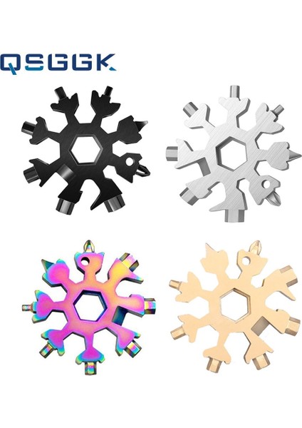 Siyah Taşınabilir 18 1 Kar Tanesi Anahtarı Paslanmaz Çelik Çok Fonksiyonlu El Aletleri Yıldız Anason Tornavida Ev/açık Acil Durum Anahtarı (Yurt Dışından) fırsatları