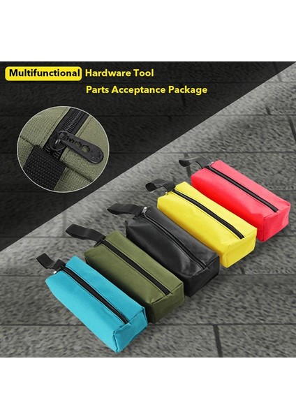 Sıyah S-250X85X70MM 1 Adet El Alet Çantası Küçük Vidalar Çivi Matkap Ucu Metal Parçalar Alet Çantası Su Geçirmez Kanvas Alet Çantası Organizatör (Yurt Dışından)