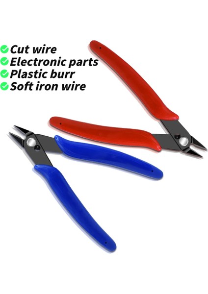 Mavi 1 Adet Tel Kesici Yan Çapraz Pense Kablolar Kesme Makası El Tamir Araçları Hassas Snip Gömme Kilit Pense Elektrik Makası Kablo (Yurt Dışından) indirimleri
