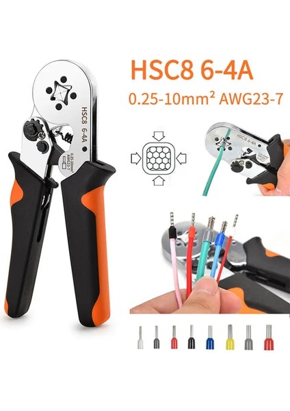 1200 Adet Tüp Boru Terminali Sıkma Araçları Yüksük Sıkma Aracı Kiti I Elektrikli Pense Hsc8 6-4 0.25-10MM² 23-7AWG 6-6 0.25-6mm² Kelepçe (Yurt Dışından) fırsatları