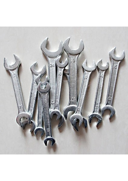 8-10 Dövme Çift Açık Uçlu Sağlam Anahtar, Bisiklet Destek Anahtarı, Çok Amaçlı Donanım Araçları Tork Anahtarı Anahtarı Alet Takımı (Yurt Dışından)