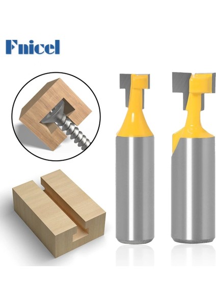 8mm x 12.7mm 1/4 Ila 1/2 Inç Şaft Anahtar Deliği Yönlendirici Bit Seti - 3/8 1/2 Inç Bıçak Çapı Gravür Freze Kesici T-Yuvası Kesiciler (Yurt Dışından) modelleri