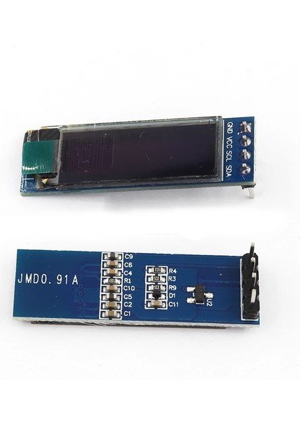 Mavi 0.91 Inç OLED Modülü 0.91 "beyaz/mavi OLED 128X32 OLED LCD LED SSD1306 Ekran Modülü 0.91" Iıc Arduino Için Iletişim (Yurt Dışından) fırsatları
