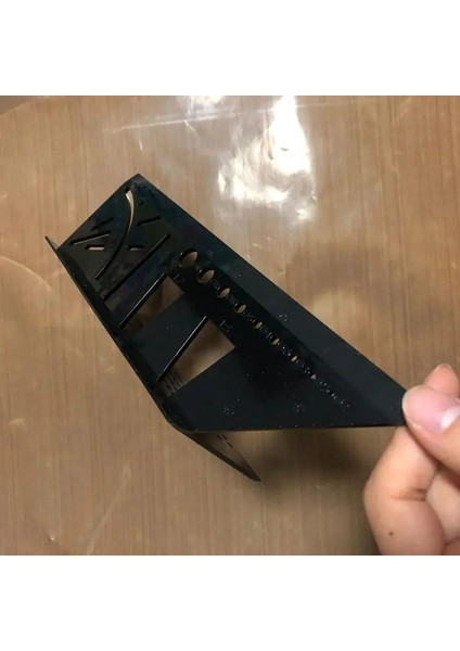 45 Derece Kare Ölçüm Cetveli 3D Çok Fonksiyonlu Marangoz Hattı Ağaç Işleme Scribe Mark Çizgi Cetveli (Yurt Dışından) indirimleri