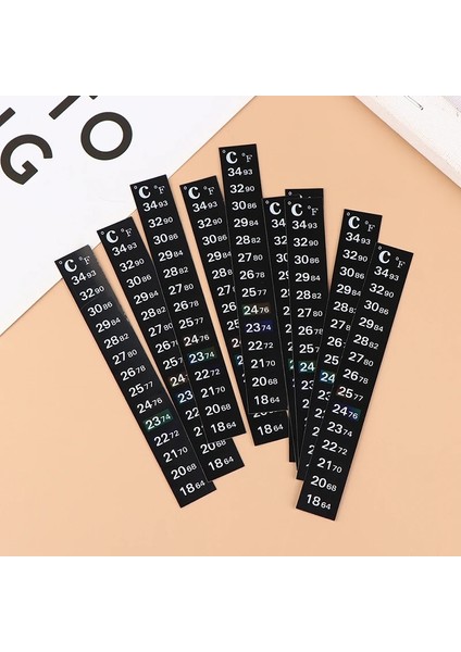 5 Adet 5 Adet Stick-On Dijital Akvaryum Balık Tankı Buzdolabı Termometre Etiket Ölçüm Çıkartmalar Sıcaklık Kontrol Araçları Ürünleri (Yurt Dışından)