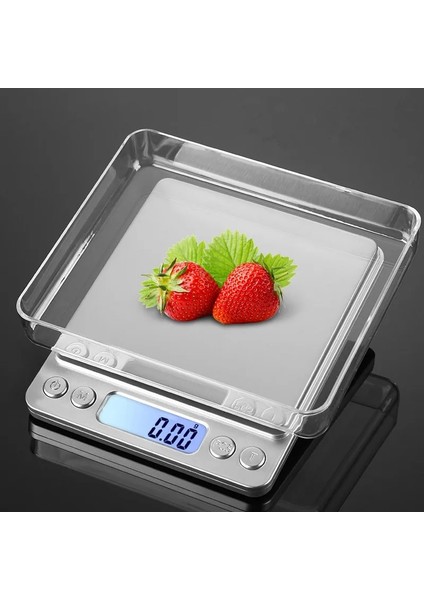 500G-0.01G Taşınabilir Mini LCD Dijital Terazi Ağırlık Dengesi Ölçeği Bavul Barista Ölçeği 500/0.01G 3000G/0.1G Takı Seyahat Mutfak Gereçleri (Yurt Dışından) fırsatları