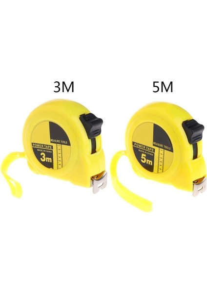 Asılı Kanca ile 5m Mezura Geri Çekilebilir Mezura Cep Ölçme Aracı Inşaat Marangoz Için Uygun (Yurt Dışından)