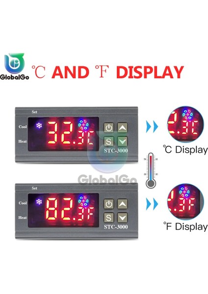 STC-1000 Dc 12 V STC-1000 3000 3008 Dijital LED Sıcaklık Kontrol Cihazı Sıcaklık Sensörü Röle Isıtma Termoregülatör Soğutma Isıtıcı Termostat (Yurt Dışından) indirimleri