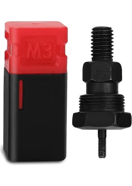 M3 Perçin Makinesi Aksesuarı Dişli Mandrel Perçin Somun Aracı Adaptörü Çekme Çubuğu Perçin Yedek Perçinleme Kafaları (Yurt Dışından)